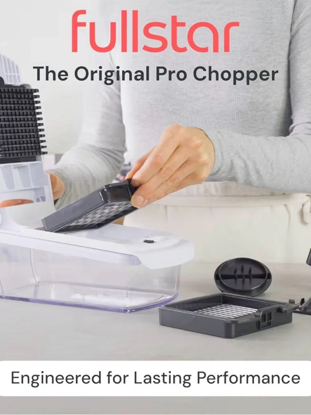 Fullstar Pro Original Vegetable Chopper & Spiralizer, Kitchen Prep Tool TikTok